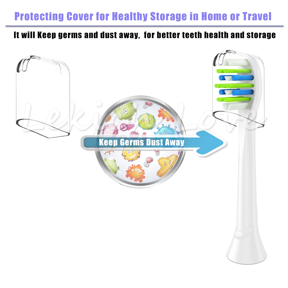 8 шт. насадки для зубных щеток с гвоздиками Philips Sonicare 2 серии Flexcare EasyClean Diamond Clean