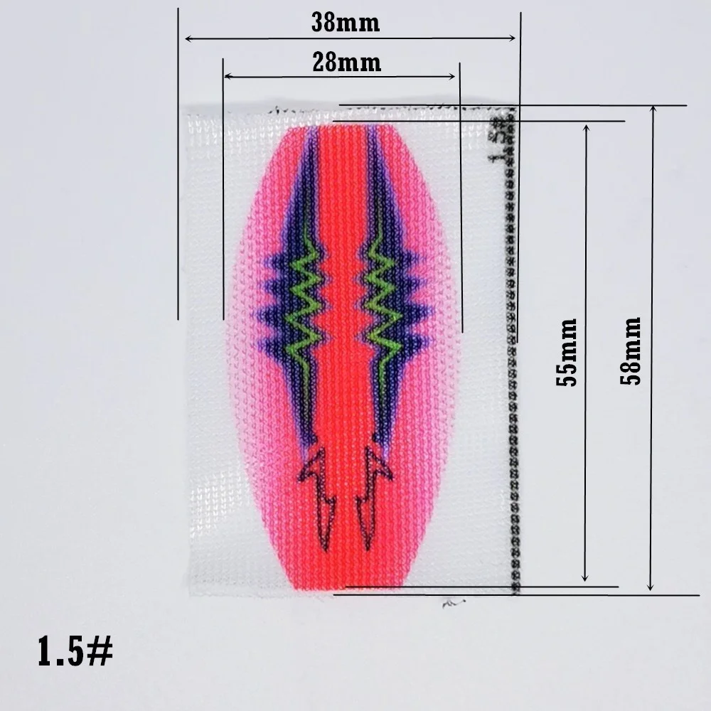 10 шт. маленькая приманка кальмар чипирон тонкая сетка стрейч полиэфирная ткань