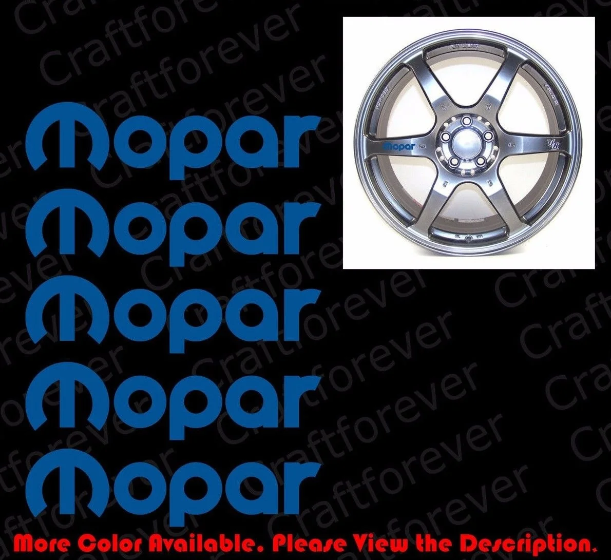 Графические Наклейки на окна автомобиля RC015 для (5 шт.) 5 шт. x логотип MOPAR