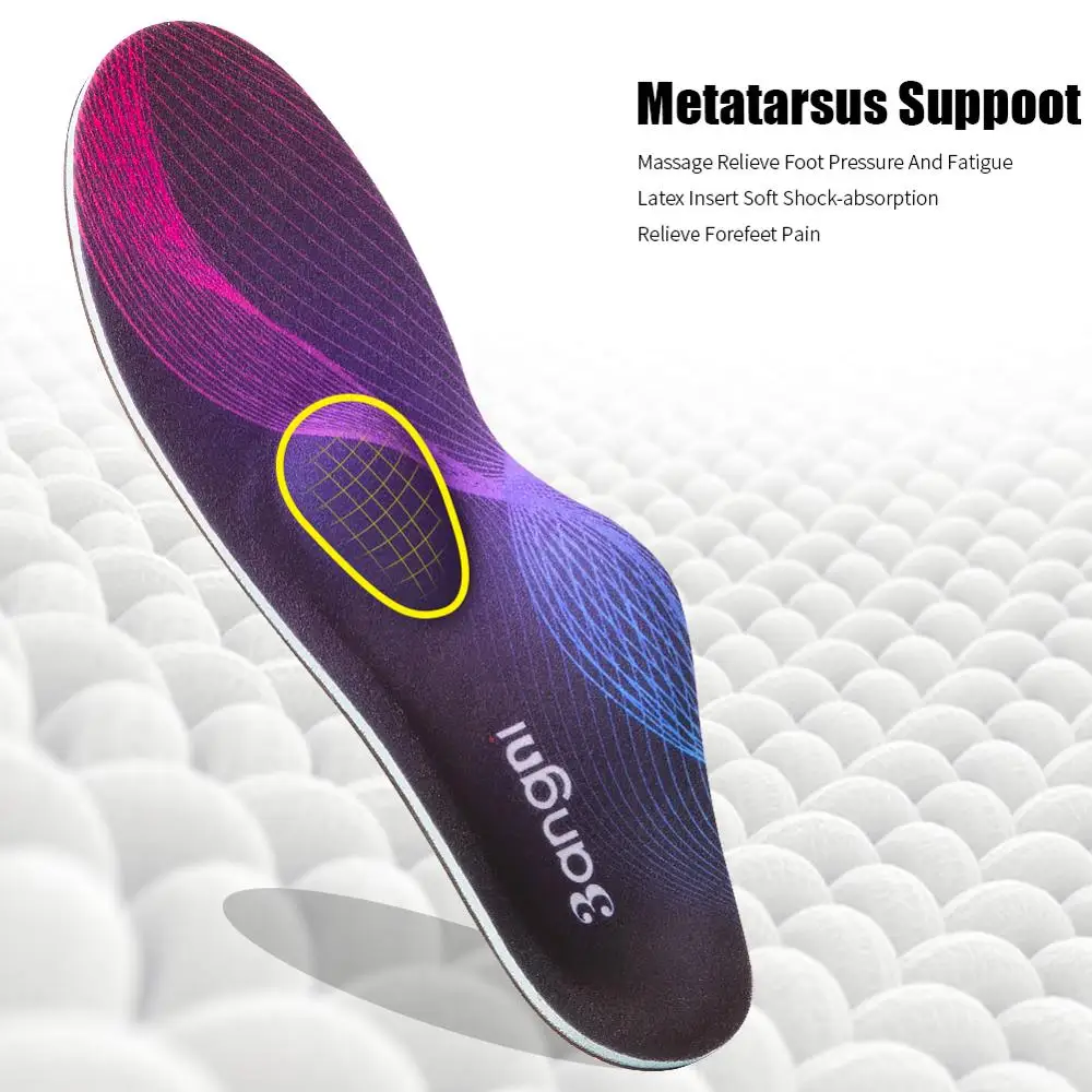 BANGNI Plantar Fasciitis Insoles Arch Support Flat Feet Shoes Pad Orthopedic Sole Orthotic Inserts for Women Men