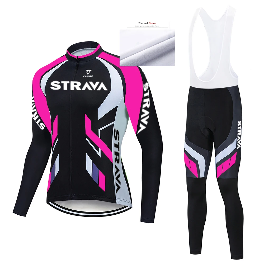 

Cycling Jersey Mens 2020 Pro Team Winter Thermal Fleece Long Sleeve Set MTB bicycle Clothing Maillot Ropa Ciclismo Hombre