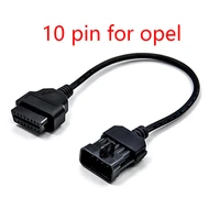 car adapter cable for opel 10pin obd2 16pin obd2 extension cable 16pin obd2 adapter