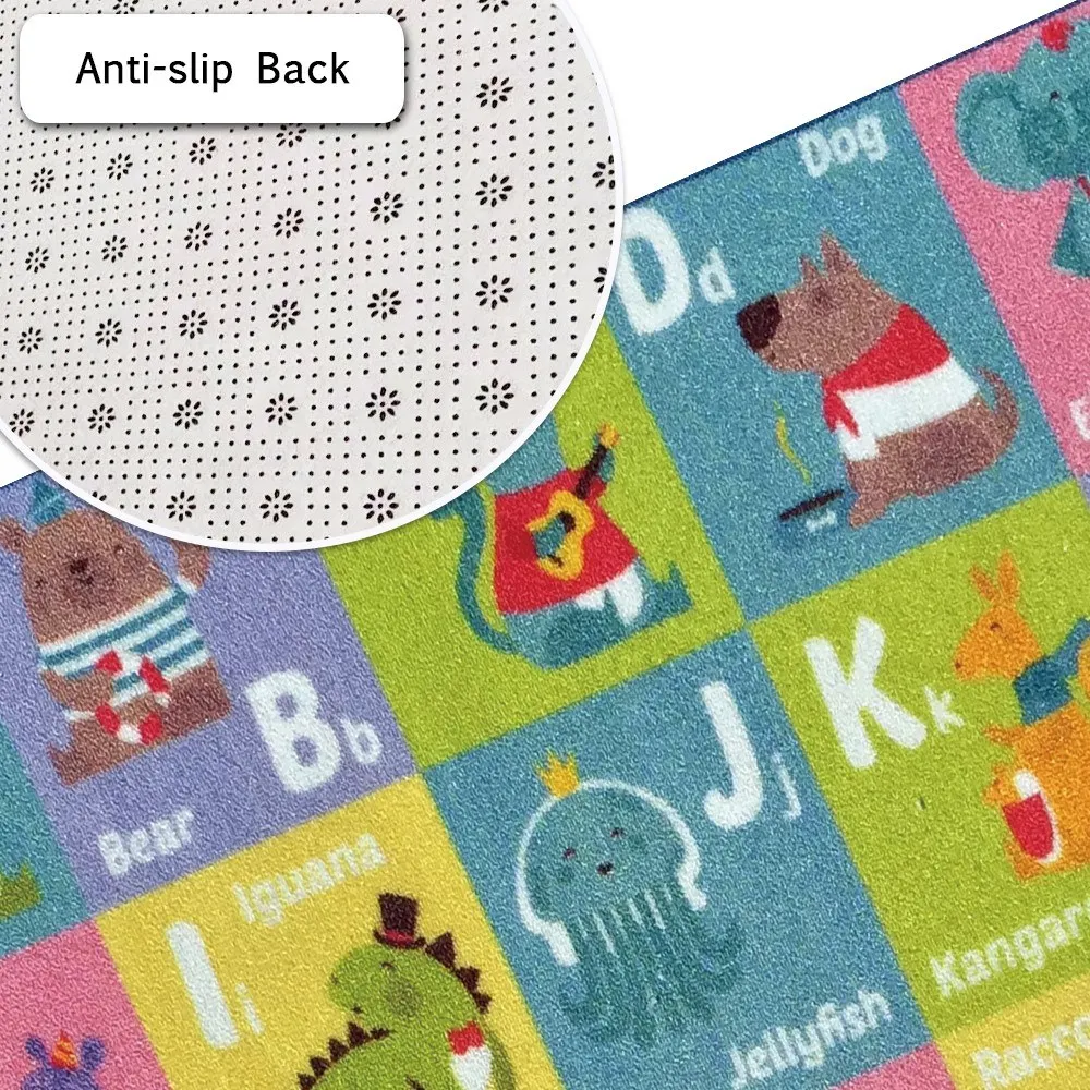 Складной мягкий детский игровой Коврик противоскользящий красочный