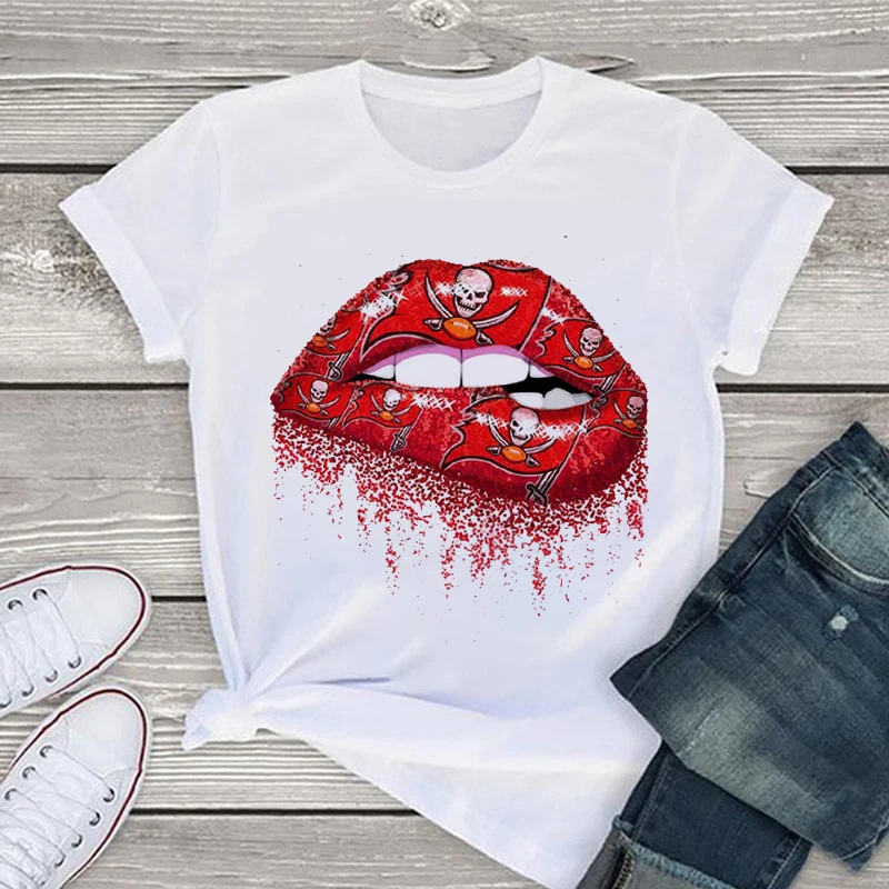 Лето 2020 новая футболка Harajuku shut up Lips с о-образным вырезом эстетика Футболка