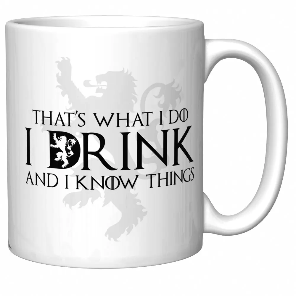 Вот что я делаю пью и знаю вещи кружки Tyrion Lannister чашка кофе пиво чайные