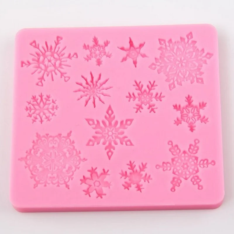 

3D Искусственные Украшения, снежинка, шоколадвечерние НКА, «сделай сам», помадка, выпечка, готовка, торт, инструменты для украшения, силиконо...