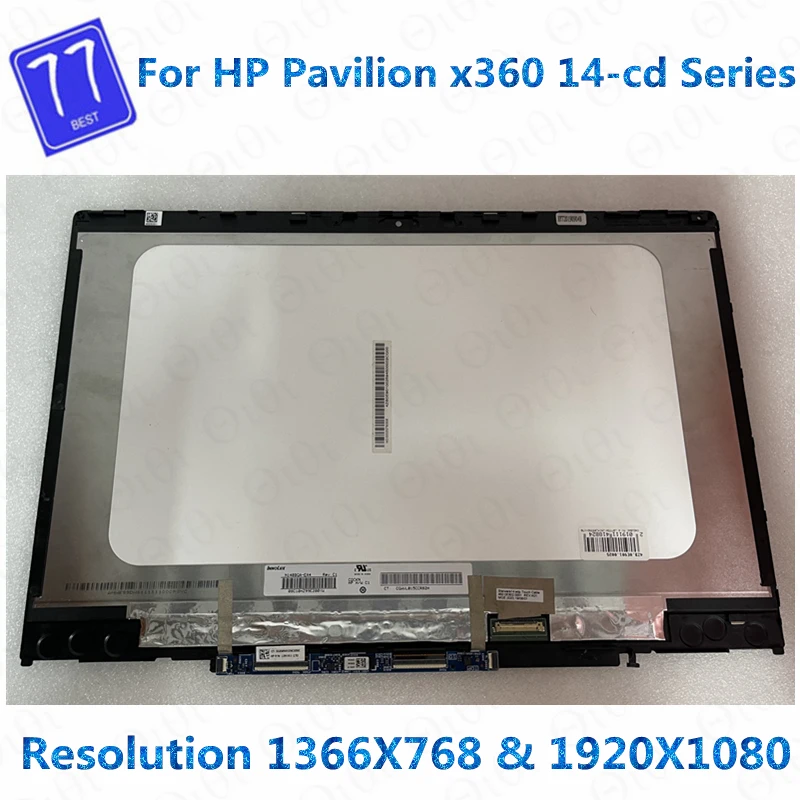 ЖК-дисплей L20553-001 с сенсорным экраном и дигитайзером в сборе для HP Pavilion x360 Convertible