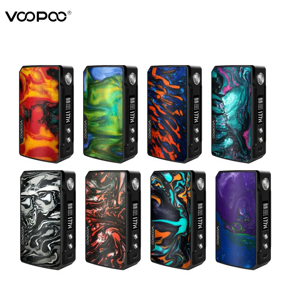 Оригинальный VOOPOO DRAG 2 box mod Dual 18650 батарея 5 Вт 177 TC Fit 510 нить атомайзер электронная