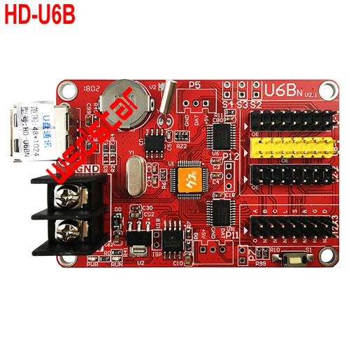 HD U6B 3 * HUB12 1 HUB08 1024*48 P10 Светодиодный модуль/P10 дисплей один и два цвета USB