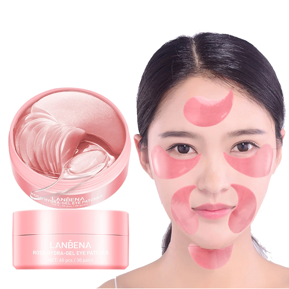 

Deep Moisturizing Rose Hydra Gel Eye Patches Improve Dryness Remove Eye Lines Forehead Wrinkles Multiple Eye Masks 60pcs