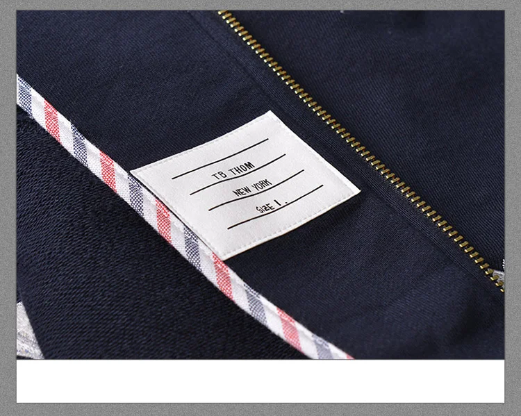 

2021 Fashion TB THOM Brand Hip Hop Clothing Flower Embroidery Striped Jacket Men Casual Sportswear Coat Baseball Uniform