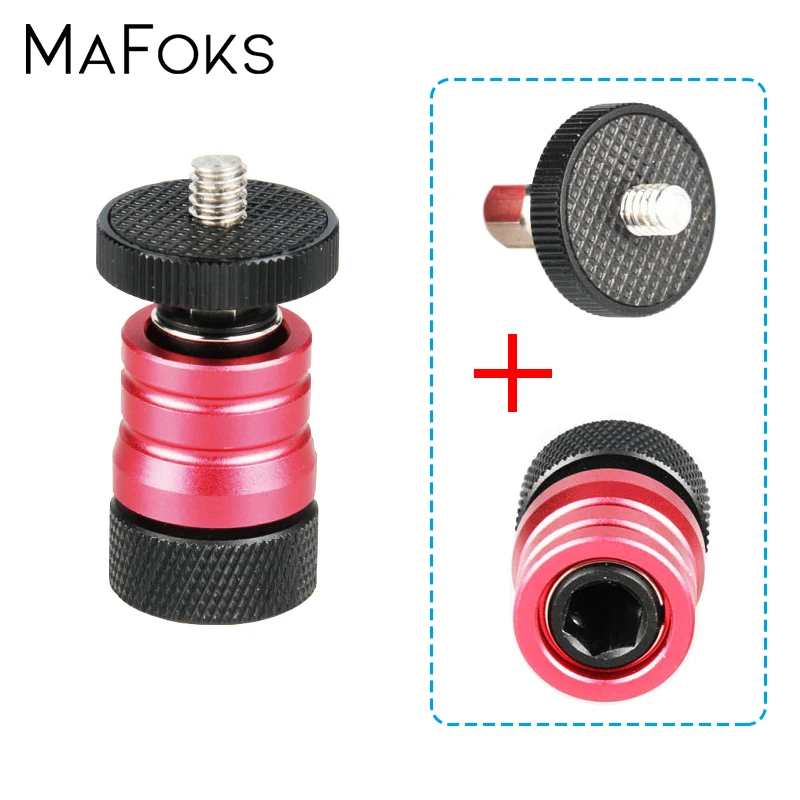 Мини шаровая Головка штатива с отстегивающейся пластиной 1/4 винтовое крепление