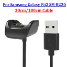 Адаптер для быстрой зарядки и передачи данных для Samsung Galaxy Fit2 R220, ремешок для часов, usb-кабель для Samsung Galaxy Fit 2 R220, зарядное устройство, 2 шт.