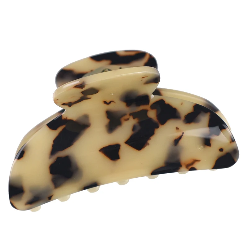 Заколка для волос с леопардовым принтом женская классический зажим из