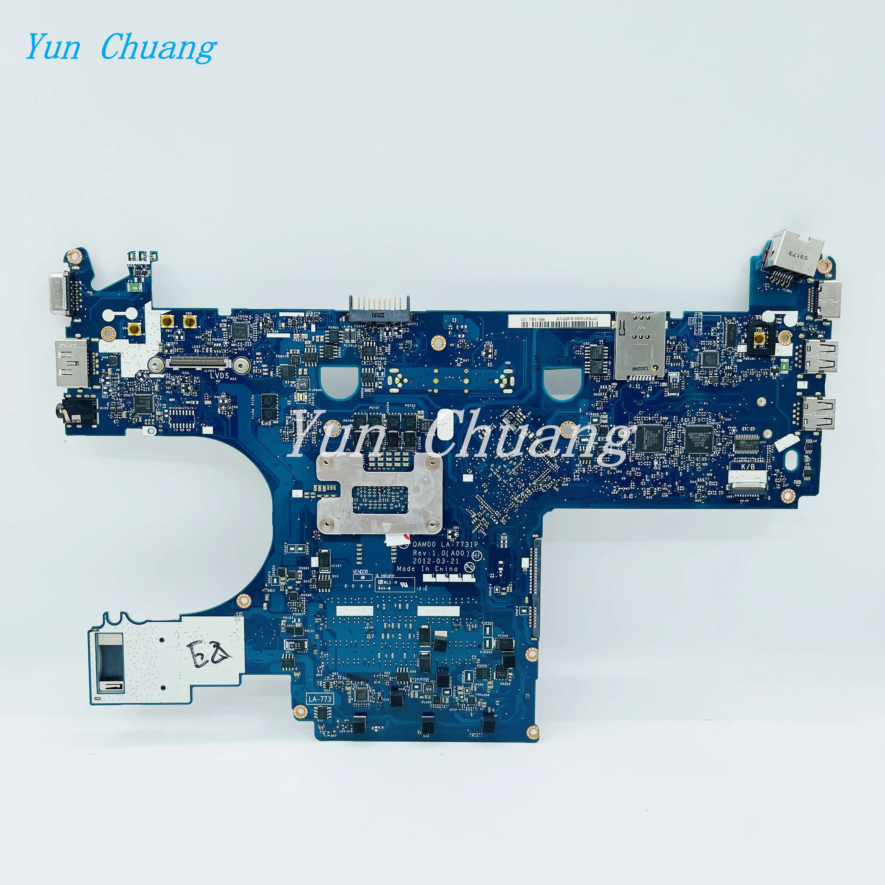 CN-01V5YD 01V5YD QAM00 LA-7731P для DELL Latitude E6230 материнская плата ноутбука с I5-3340M CPU SLJ8A 100%