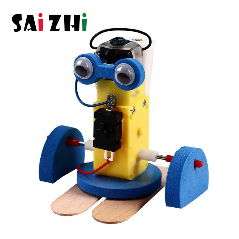 Saizhi DIY электрические ходячие модели роботов наборы для детей обучение студентов