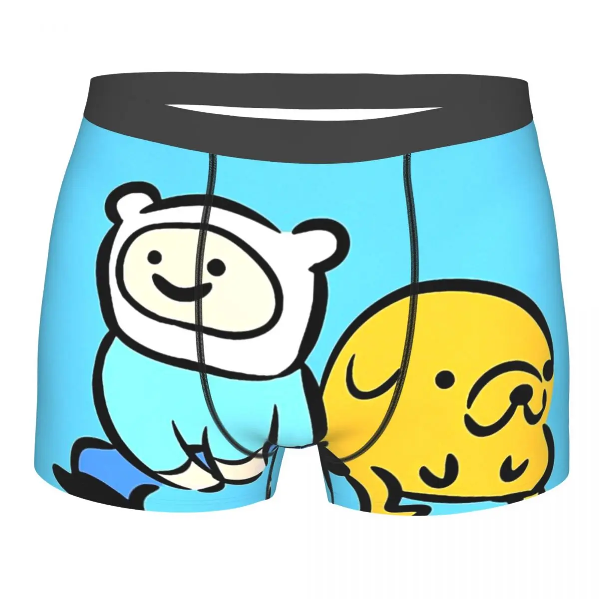 

Bros Adventure Time Finn Jake BMO Bubblegum TV Underpants Breathbale Panties Male Underwear Print Shorts Boxer Briefs