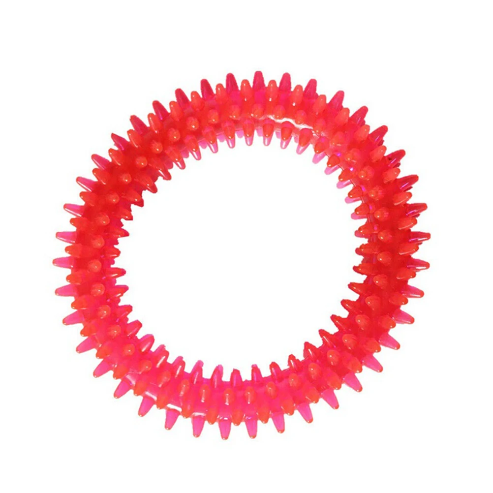 

Non-toxic Rubber Pet Dog Puppy Dental Teeth Healthy Chew Biting Ring Play Toy