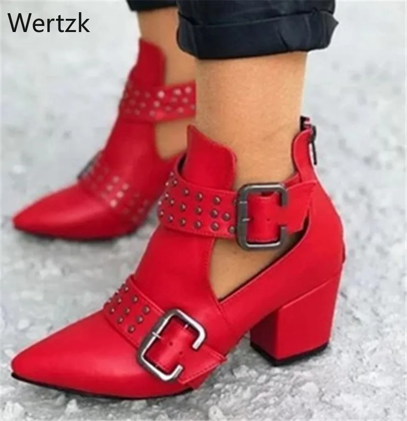 Heflashor/обувь в римском стиле ретро ботинки с острым носком обувь на каблуке