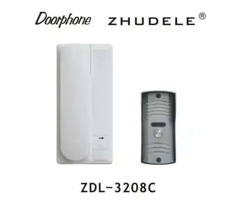 ZDL-3208C Новое поступление домашней системы безопасности внутренней связи, 2-проводной Новый аудиодомофон, Функция разблокировки