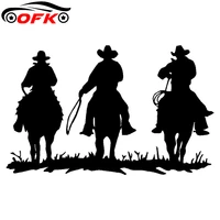 car stickers decor motorcycle decals cowboys on horse decorative accessories creative sunscreen waterproof pvc18cm11cm