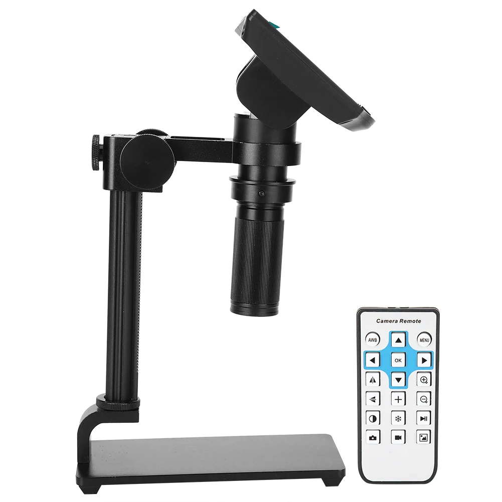 

1080P HDMI 24MP USB Digital Electronic Microscope with Remote Control 150X C-mount Lens for Soldering Phone PCB SMD CPU Rep