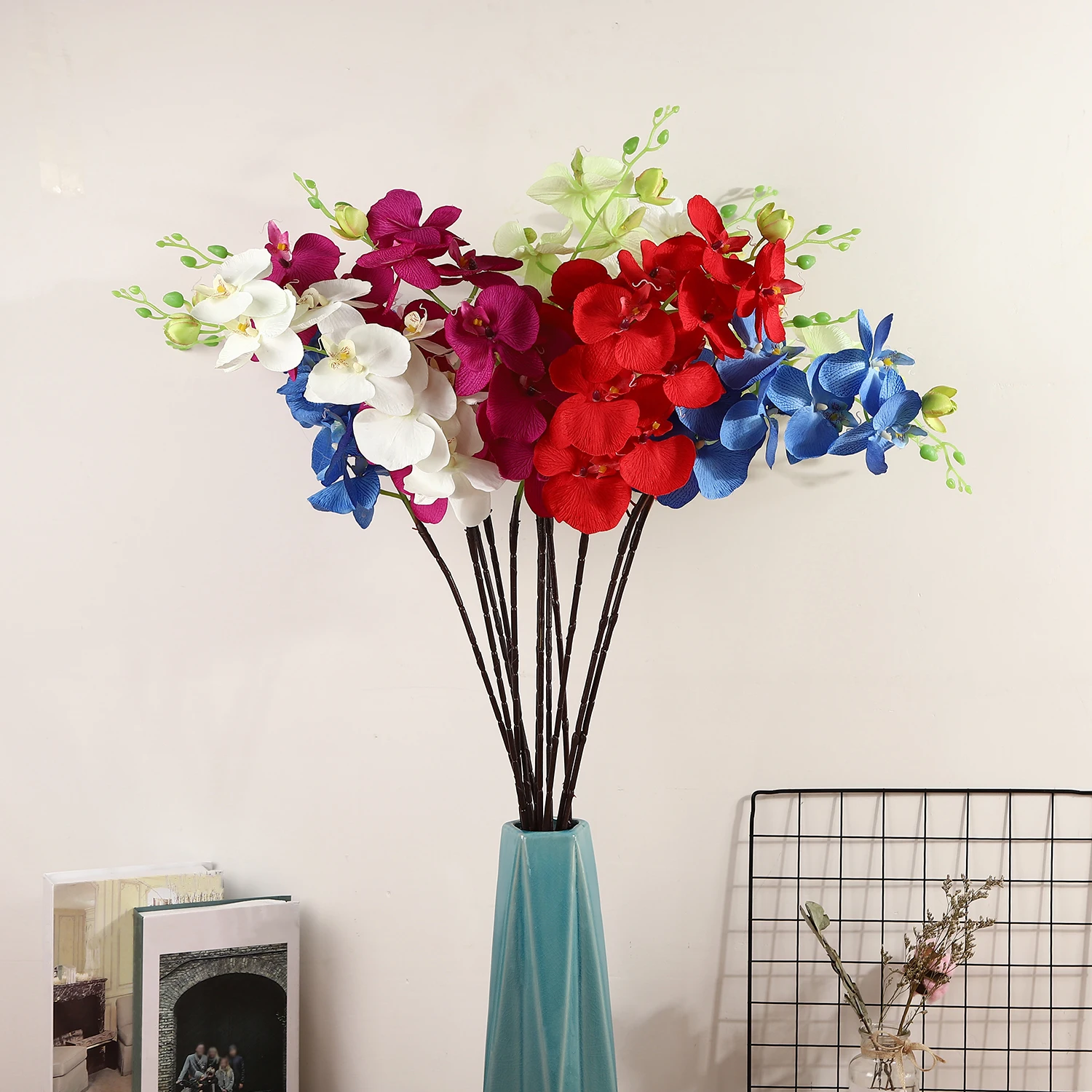 50 см Diy Искусственные цветы из фетра фаленопсис красочные искусственные букет