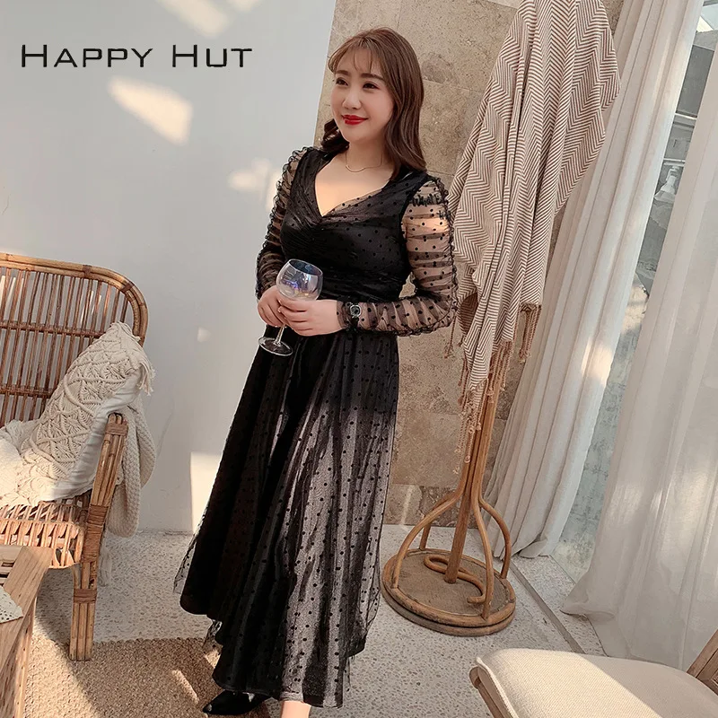 Осеннее платье 2019 осеннее и зимнее Новое Сексуальное Женское с длинными рукавами