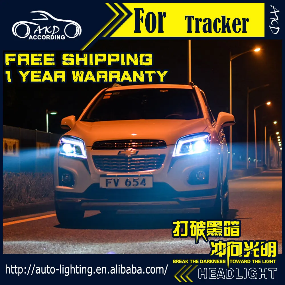 AKD автостайлинг фара для Chevrolet Trax светодиодная 2013-2015 трекер светодиодный DRL H7 D2H Hid