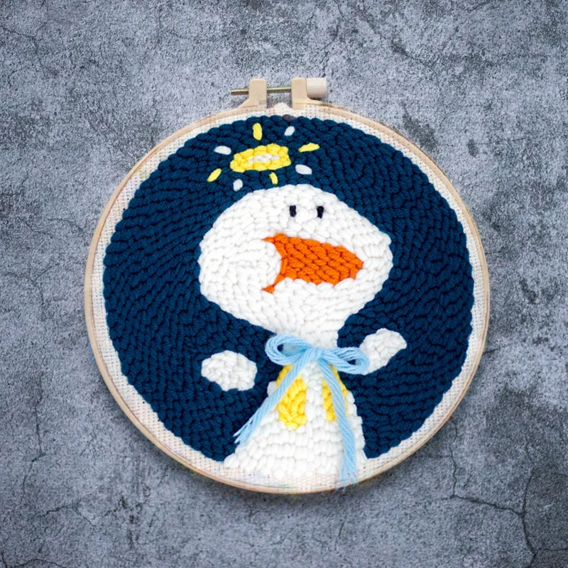 Мультяшная собака Волшебная DIY Дырокол Набор для вышивки начинающих с обручем