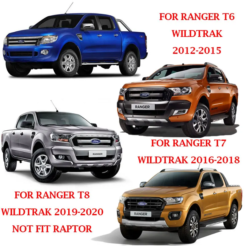 Rear Guard Tail Gate Truck Trim For Ford Ranger wildtrak T6 T7 T8 2012 2013 2014 2015 2016 2017 2018 2019 2020 2021 raptor images - 6