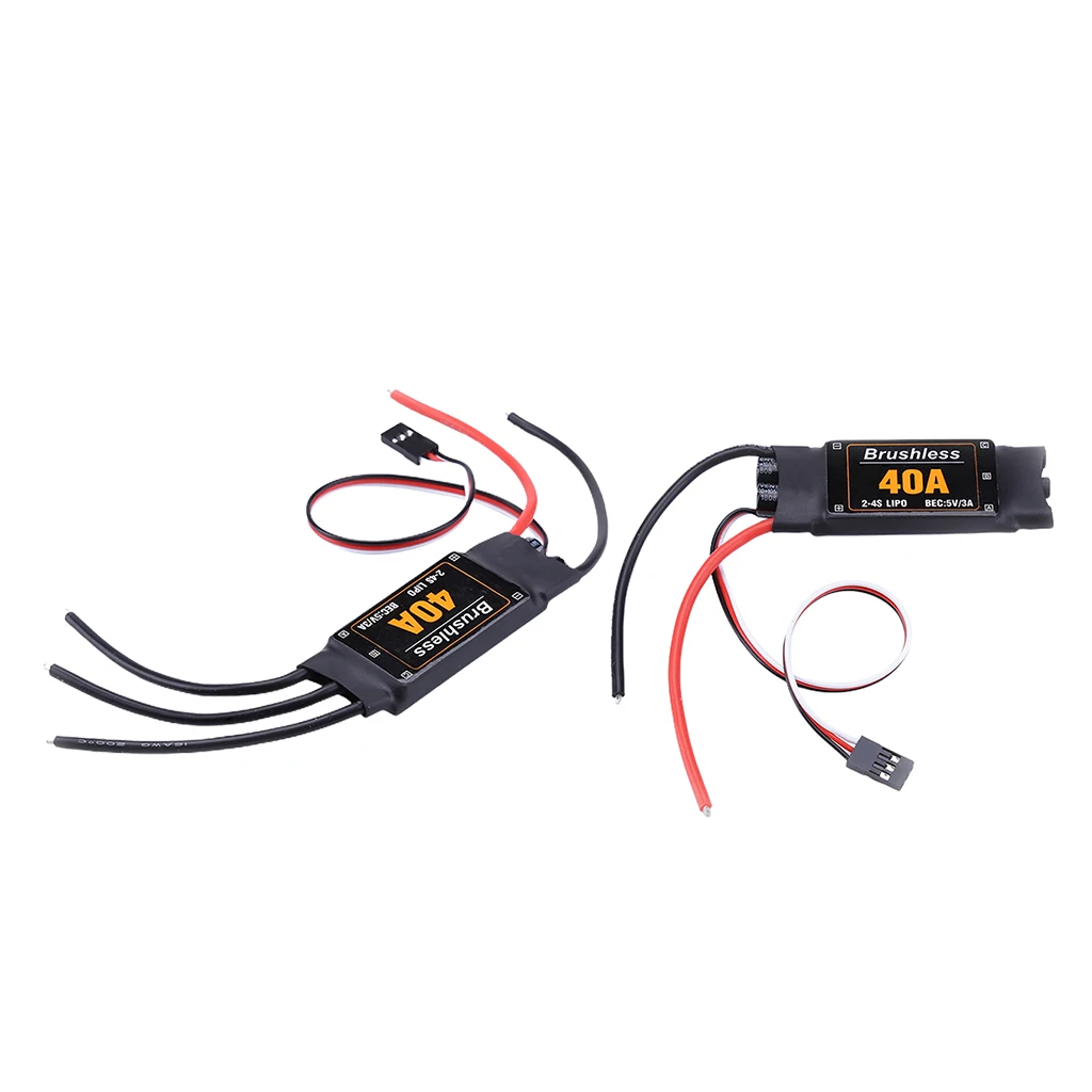 

40A Brushless 2-4S ESC Speed Controller with BEC 5V 3A for Garlic Drone