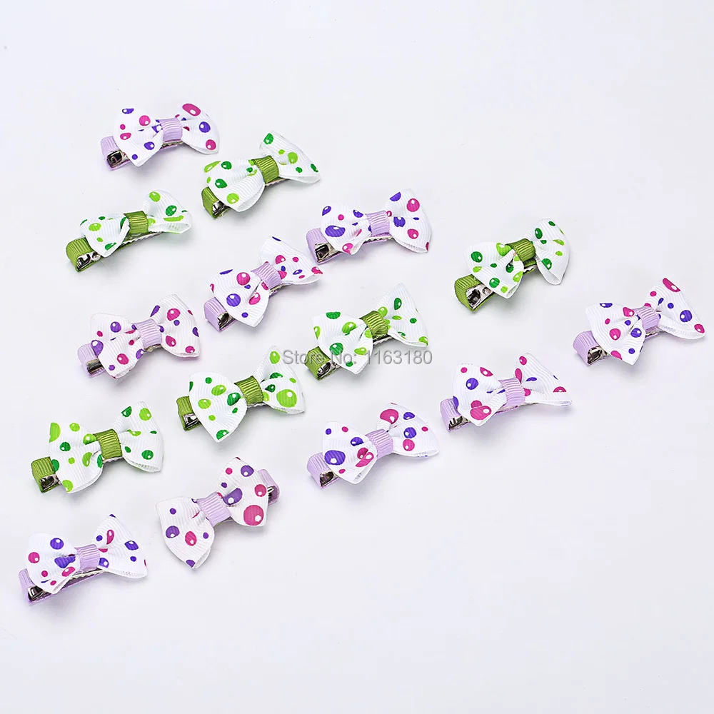 

24 pcs/lot Explosion Model Pet dog Head Flower Puppy Headdress Full Cute Teddy Hairpin Hair Accessories