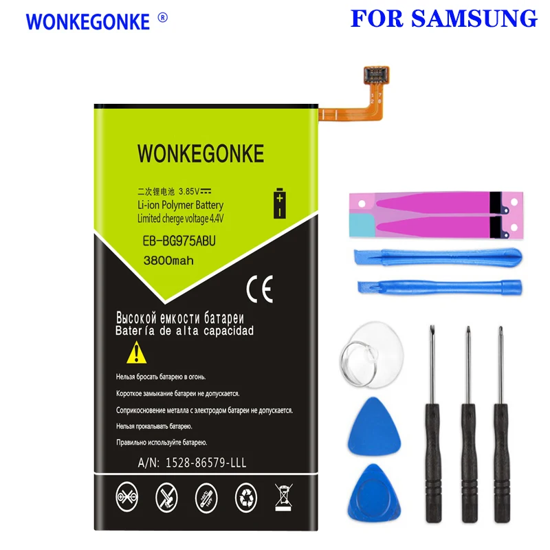

Аккумулятор WONKEGONKE EB-BG975ABU для SAMSUNG Galaxy S10 Plus S10 + SM-G9750, высокое качество, инструменты