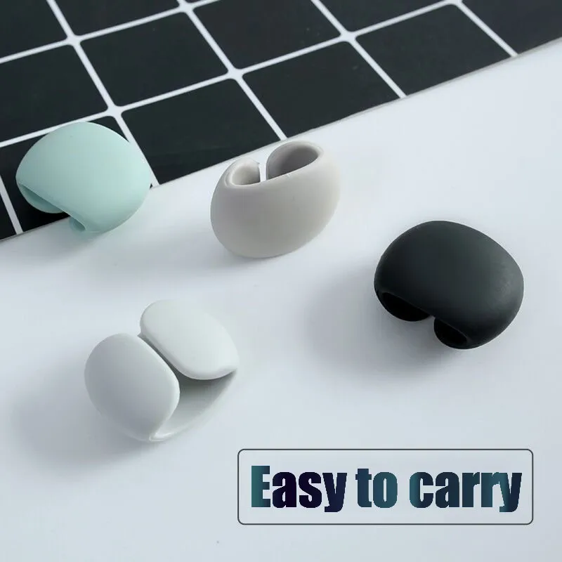 4PCS Portable Cable Clips Charger Cord Organizer Earphone Line Tidy Holder Management Winder For Office Home | Электроника