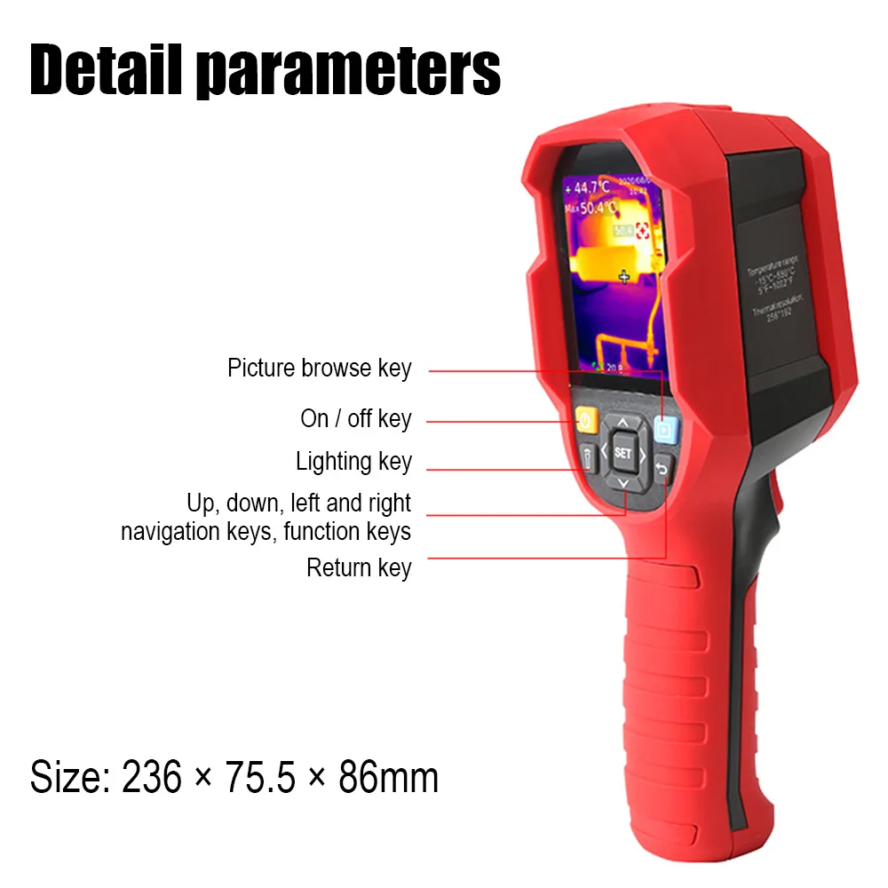 UNI T UTi260B инфракрасный Термальность Imager 15 ℃ ~ 550 Температура в режиме реального