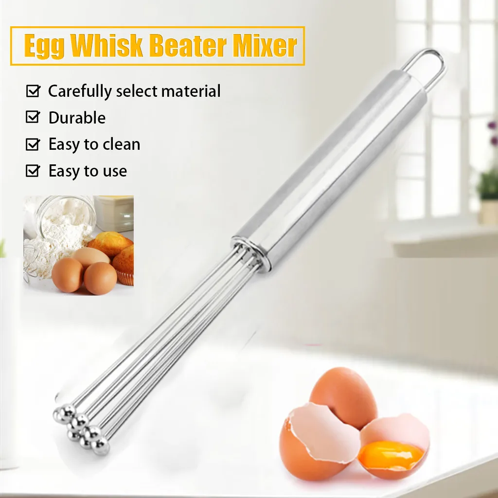 Mini Stainless Whisk Mixer Egg Cream Stirrer Kitchen Accessories Cook Blender Beater Tools | Дом и сад