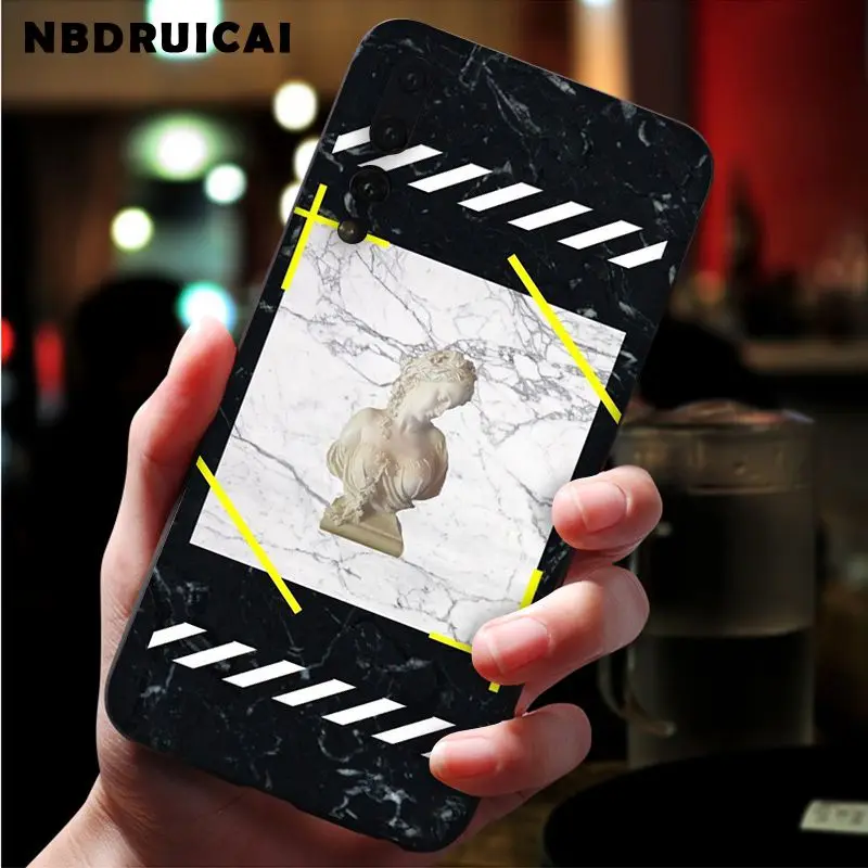 

NBDRUICAI Yellow Warning High Quality Silicone PhoneCase for Huawei P9 10 lite P20 pro lite P30 pro lite Psmart mate 20 pro lite