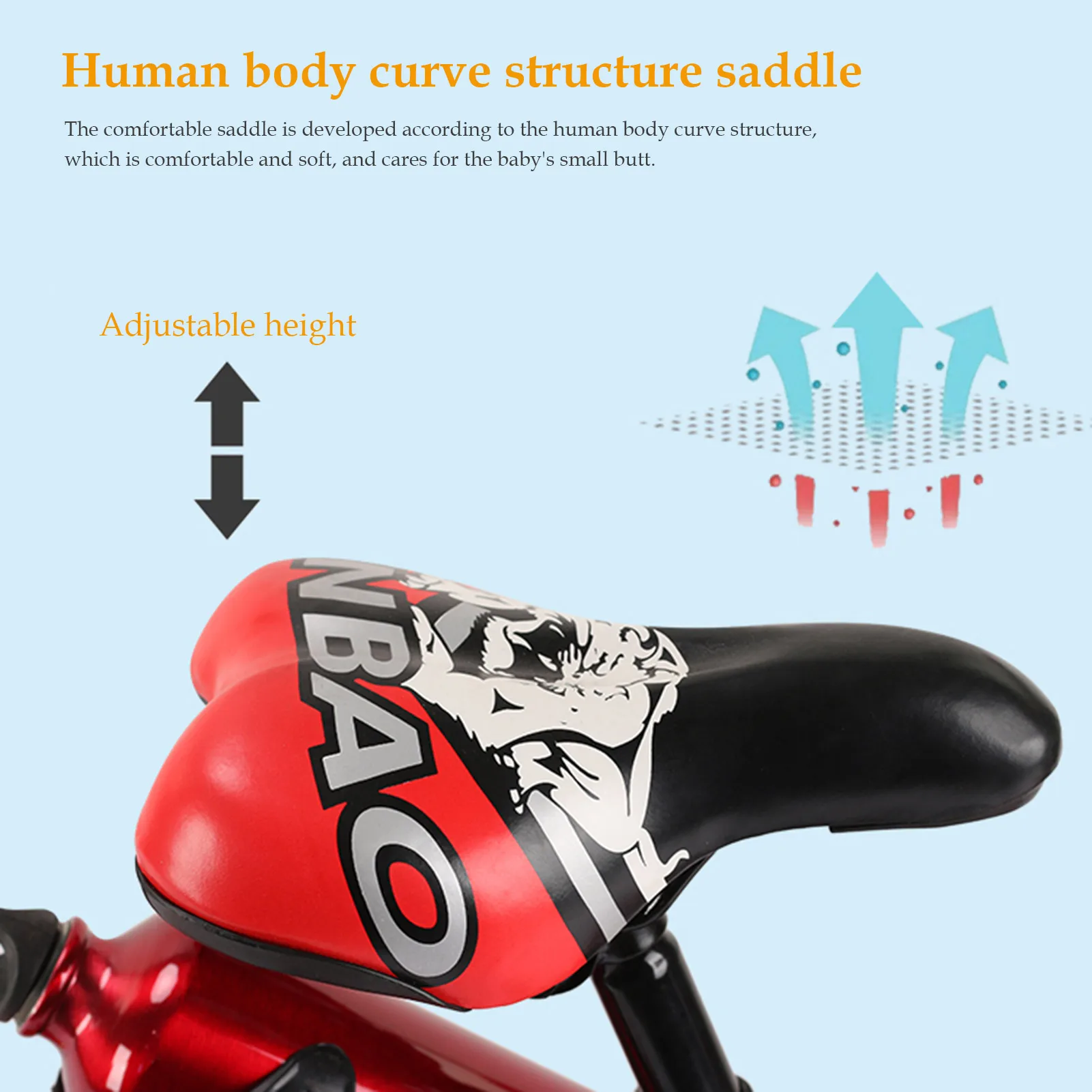 Детский велосипед 18 дюймов с 2 задними тренировочными колесами Нескользящий