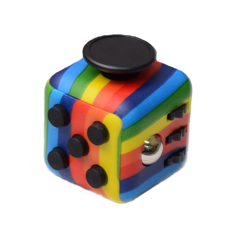 

Finger Fidget Toy Anxiety Stress Relief Dice Sensory Toy For Adult / Kids Decompression Adhd Special Needs Autism Toy With Box