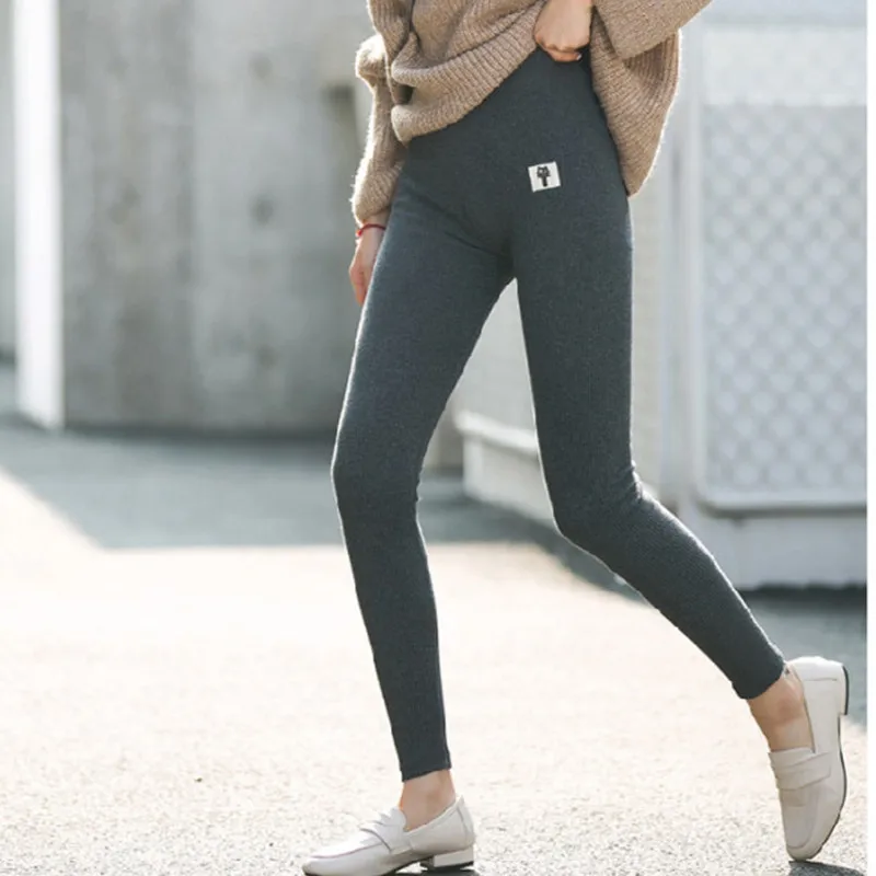 2019 Леггинсы пуш ап женские удобные хлопковые леггинсы с резьбой тонкие высокой