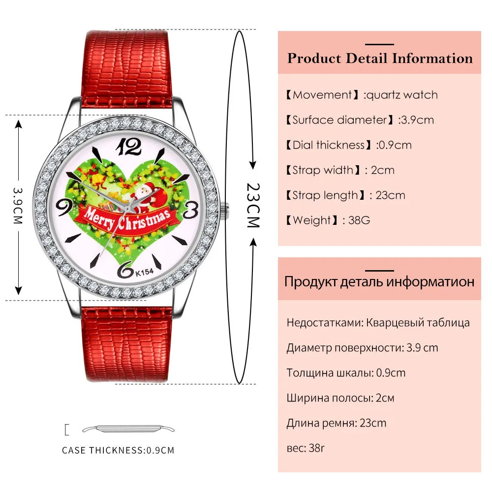 

fashion ladies wrist watch Christmas Gift Printed Dial Belt Inlaid With Diamond Digital Scale Watch women clock damen uhren #N03