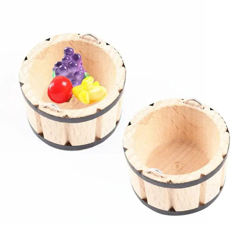 1 шт. мини бочка модель декоративный карман мебель ведро миниатюрный