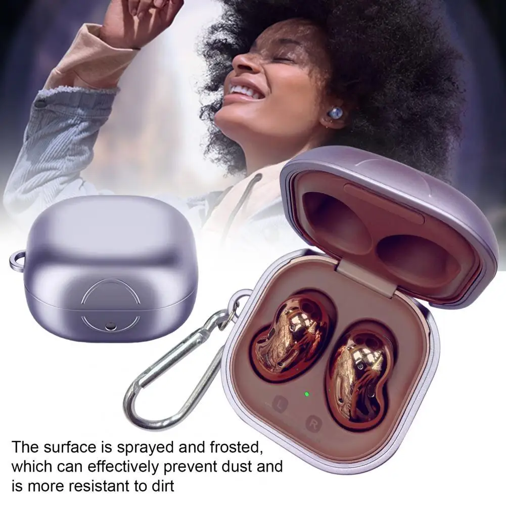 

HOT SALES!!!Dustproof Anti-falling Soft TPU Earphone Case with Buckle for Samsung Galaxy Buds Pro/Live