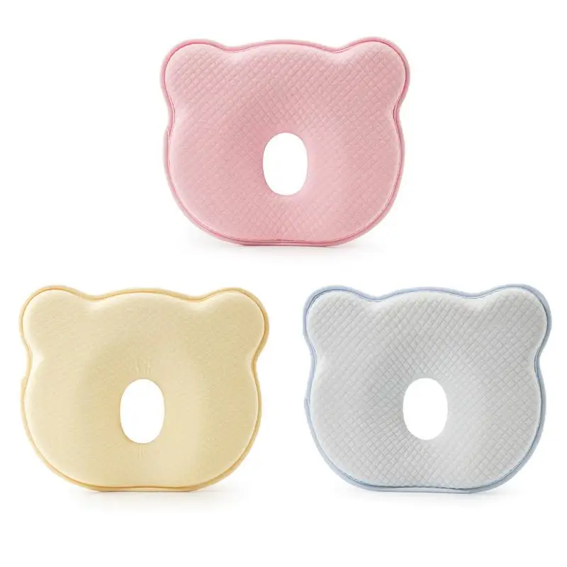 

1pc 3 Colors Baby Newborn Infant Anti Deviation Head Pillow Head Prevent Flat Cotton Anti Roll Stereotype Pillow For Baby Care