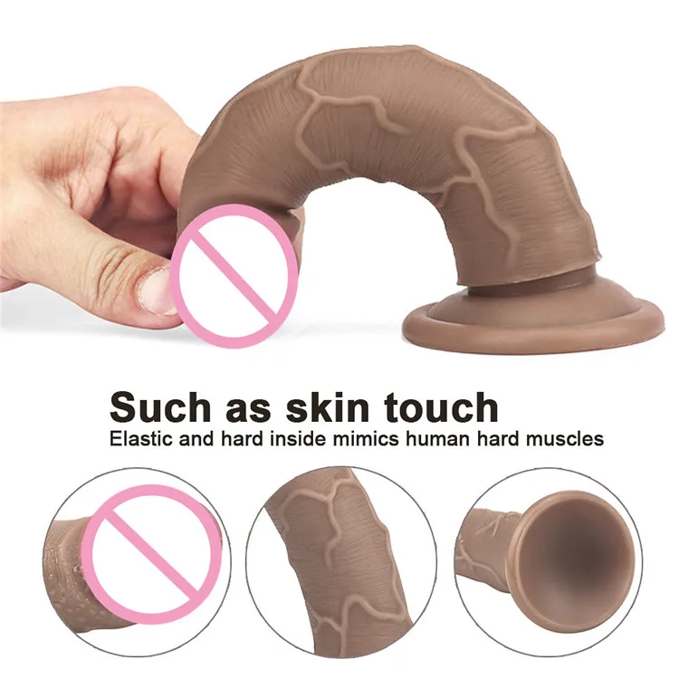 Силиконовый реалистичный фаллоимитатор GaGu для женщин стимуляция точки G