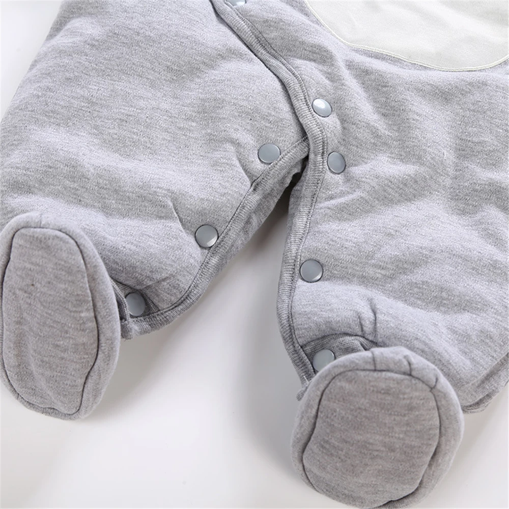 Комбинезон с рисунком Тоторо для новорожденных хлопковая одежда капюшоном в