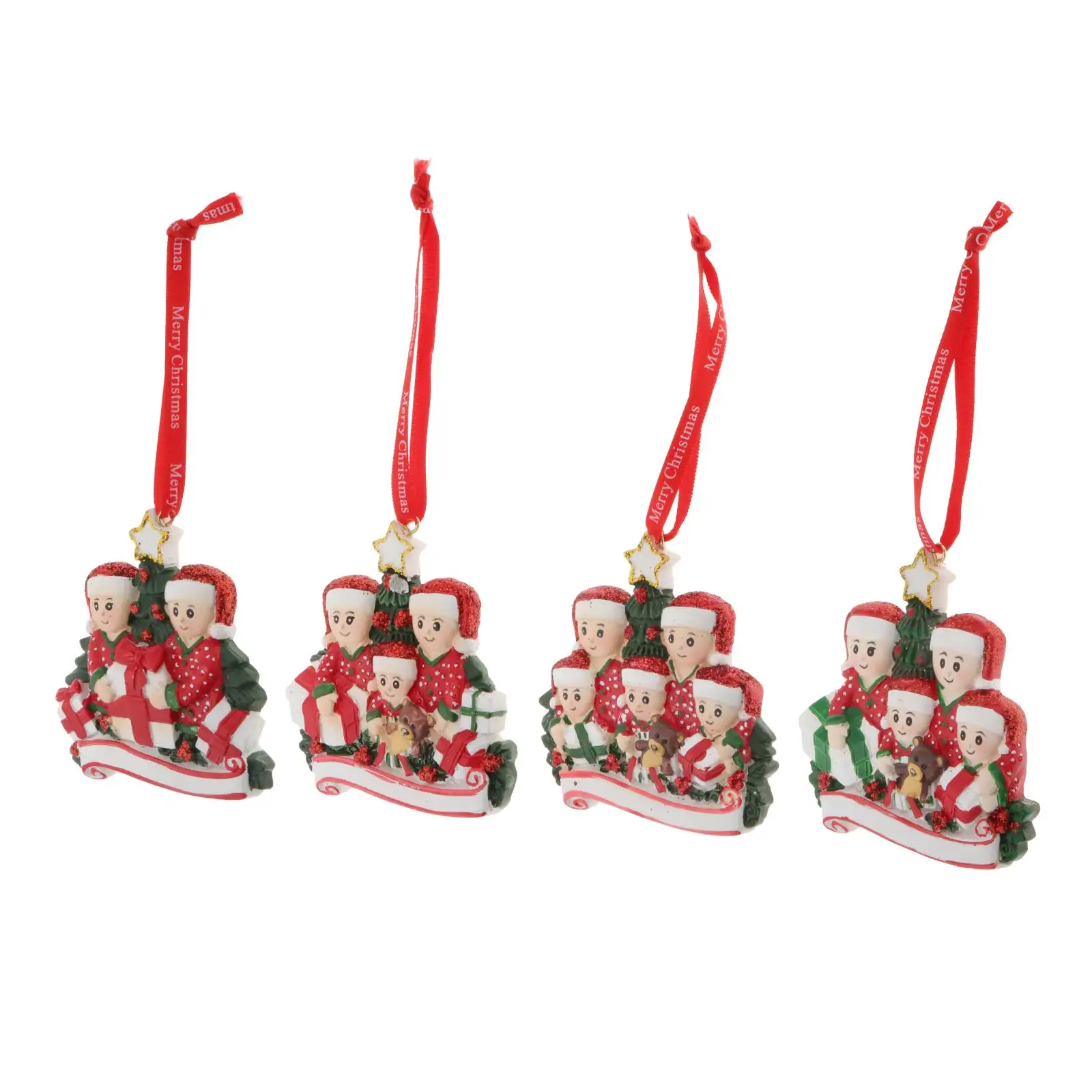

New Personalized Ornaments Sur- Family of 2/3/4/5 Ornament Christmas Holiday