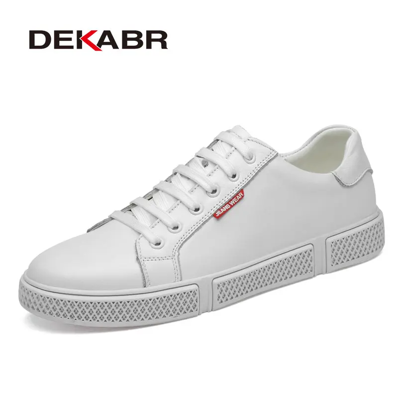 03 White DEAKRB/классическая мужская повседневная обувь; Мужская модная обувь на плоской подошве для вождения; итальянская стильная мягкая прогулочная обувь осенние кроссовки - Цвет: 03 White