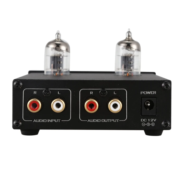 6J1 ламповый усилитель желчный аудио предусилитель Hifi предусилитель ВЧ регулировка басов Dc12V для акустической системы ЕС вилка